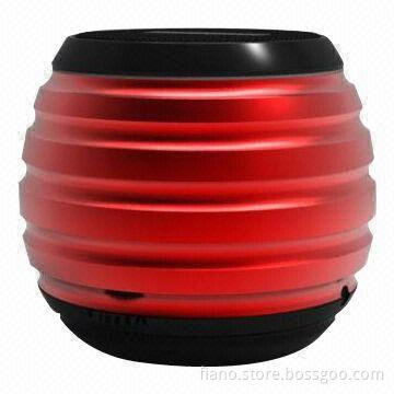 Portable mono MP3 Bluetooth speaker, aux line-in, micro SD card, hands-free, FM radio
